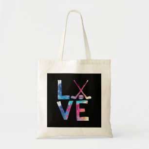 Bolso De Tela Amo Chicas de hockey sobre hielo Regalos de hockey