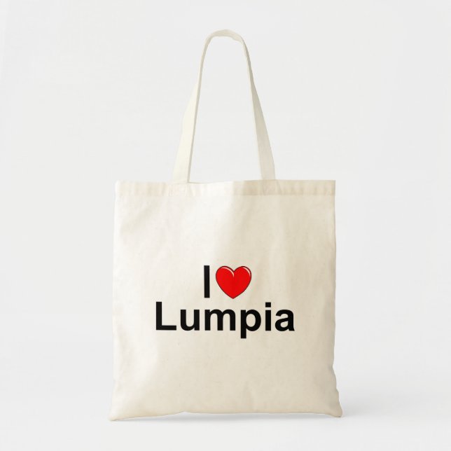 Bolso De Tela Amo (corazón) Lumpia (Frente)
