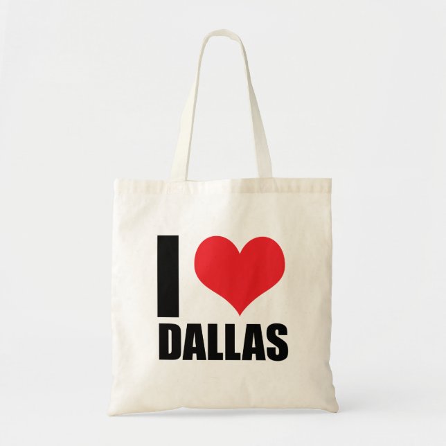 Bolso De Tela Amo Dallas (Frente)