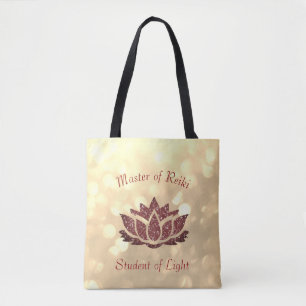 Bolso De Tela Amo del diseño de Reiki Lotus