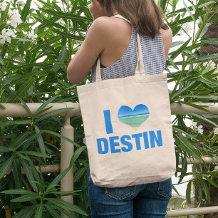 Bolso De Tela Amo Destin Florida Cute Beach Vacaciones