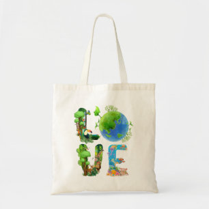 Bolso De Tela Amo Día Mundial de la Tierra 2022 Ani ambiental de