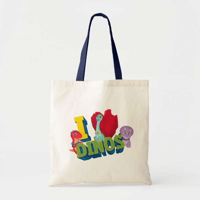 Bolso De Tela Amo Dinos | Dino Ranch (Frente)