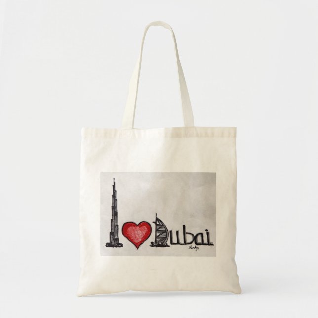 Bolso De Tela Amo Dubai (Frente)