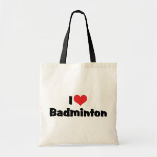 Bolso De Tela Amo el bádminton