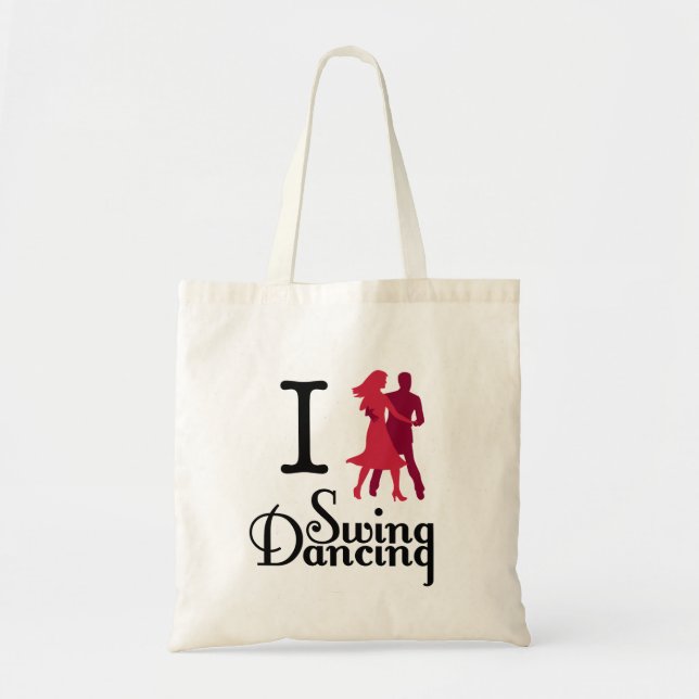Bolso De Tela Amo el baile del oscilación (Frente)