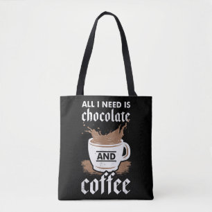 Bolso De Tela Amo El Chocolate Y El Café