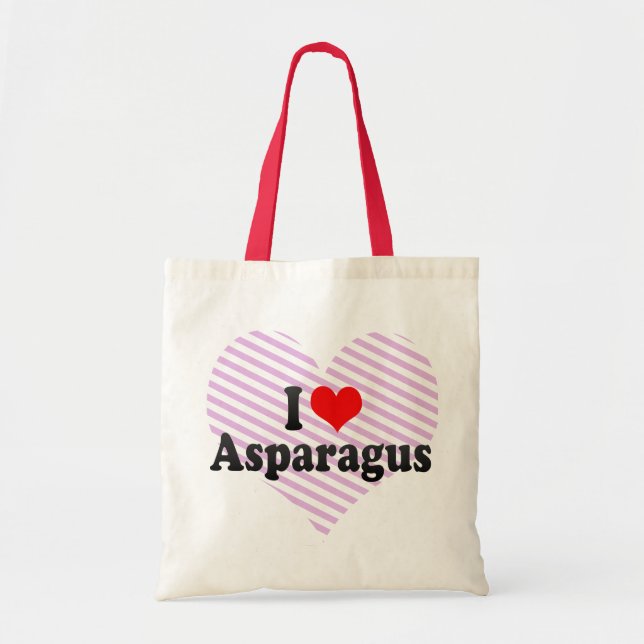 Bolso De Tela Amo el espárrago (Frente)