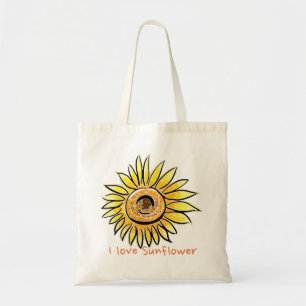 Bolso De Tela Amo el girasol