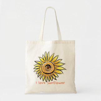Bolso De Tela Amo el girasol