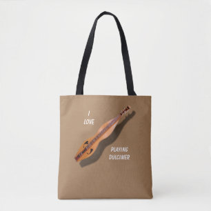 BOLSO DE TELA AMO EL JUGAR DEL DULCIMER