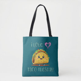 Bolso De Tela Amo el Martes de Taco
