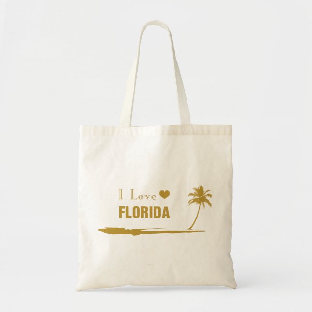 Bolso De Tela Amo el oro de Florida (Frente)