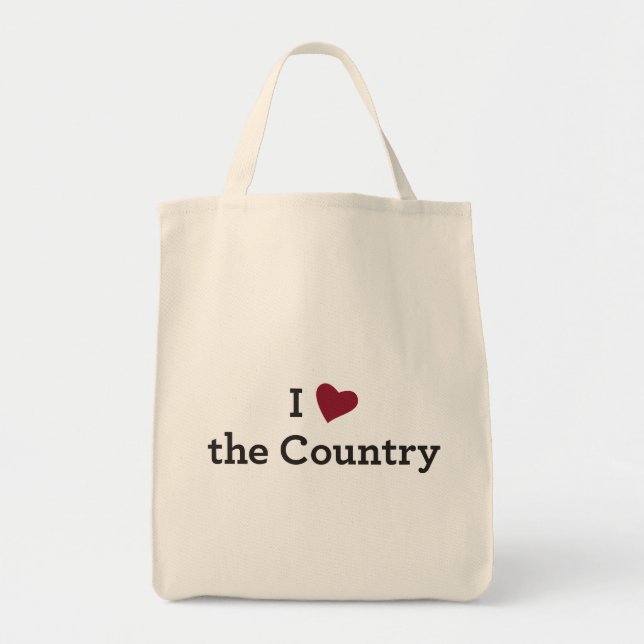 Bolso De Tela Amo el país (Frente)