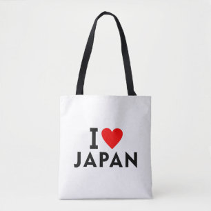 Bolso De Tela Amo el país japonés como el sistema de turismo par