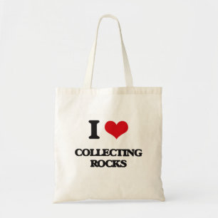Bolso De Tela Amo el recoger de rocas