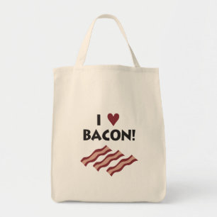 Bolso De Tela Amo el tocino - tote
