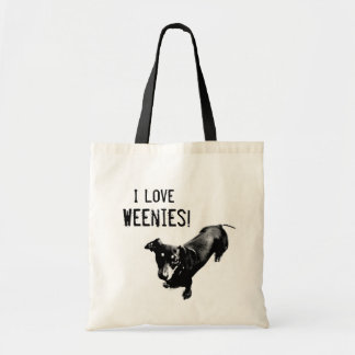 Bolso De Tela Amo el tote de los Weenies