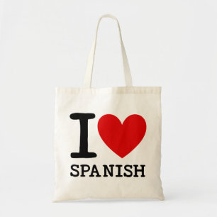 Bolso De Tela Amo el tote español del profesor