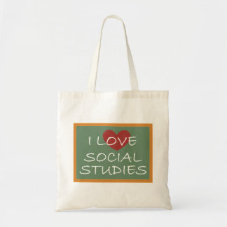 Bolso De Tela Amo estudios sociales