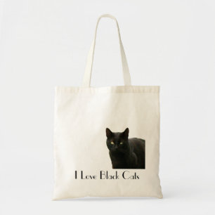 Bolso De Tela Amo gatos negros