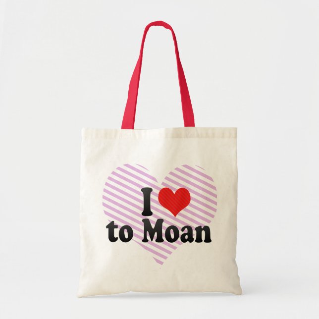Bolso De Tela Amo gemir (Frente)