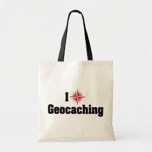 Bolso De Tela Amo Geocaching de Corazón - Cazador de Tesoros