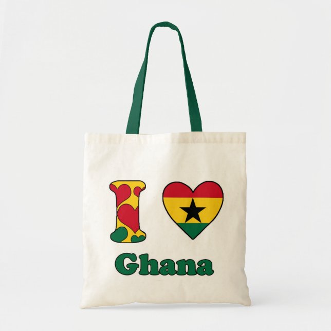 Bolso De Tela Amo Ghana (Frente)