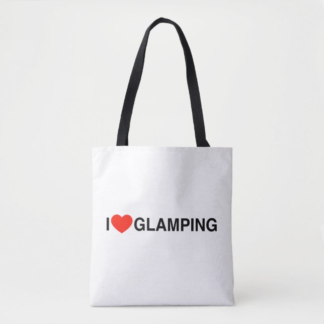 Bolso De Tela Amo Glamping - caravana del campista de la (Anverso)