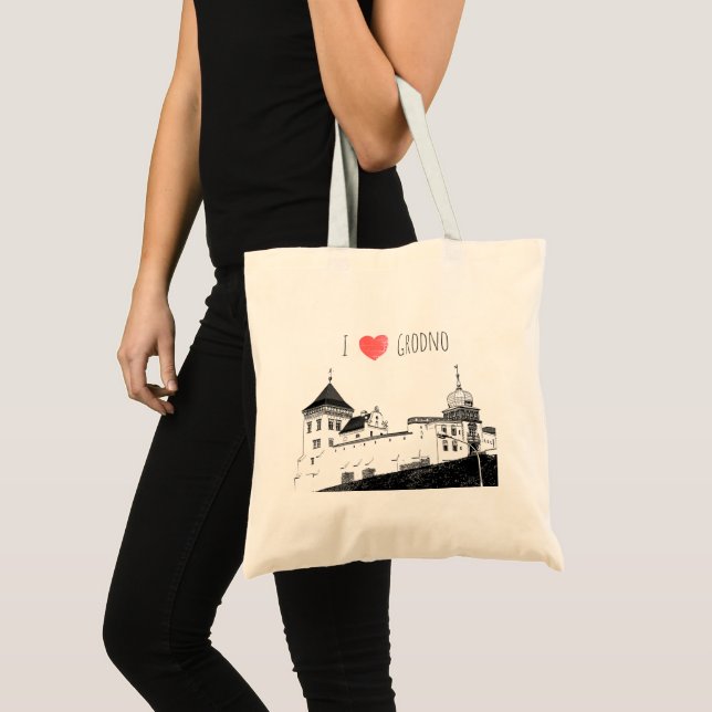 Bolso De Tela Amo Grodno Belarus Architecture Sketch Castle (Anverso (producto))