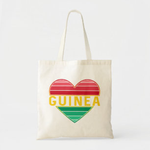 Bolso De Tela Amo Guinea, el corazón guineano