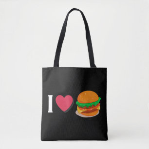 Bolso De Tela Amo Hamburguesa Hamburguesa Con Queso Comer Insalu