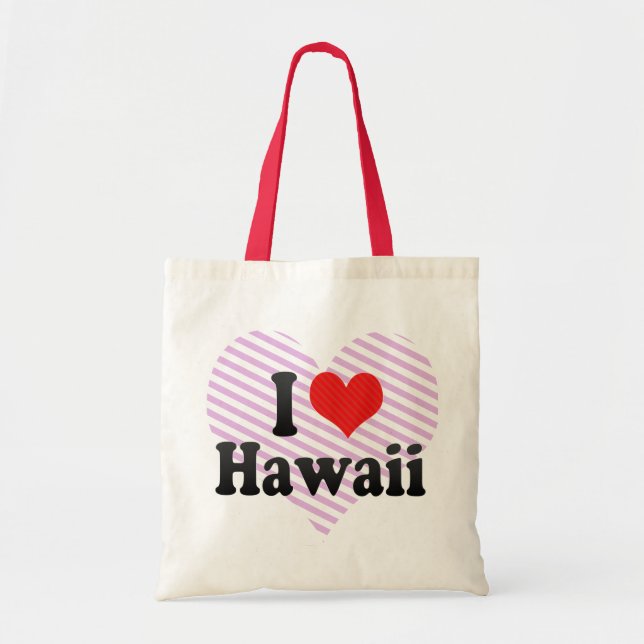 Bolso De Tela Amo Hawaii (Frente)