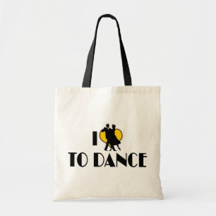 Bolso De Tela Amo Heart To Dance - Tango Vals Ballet Amante