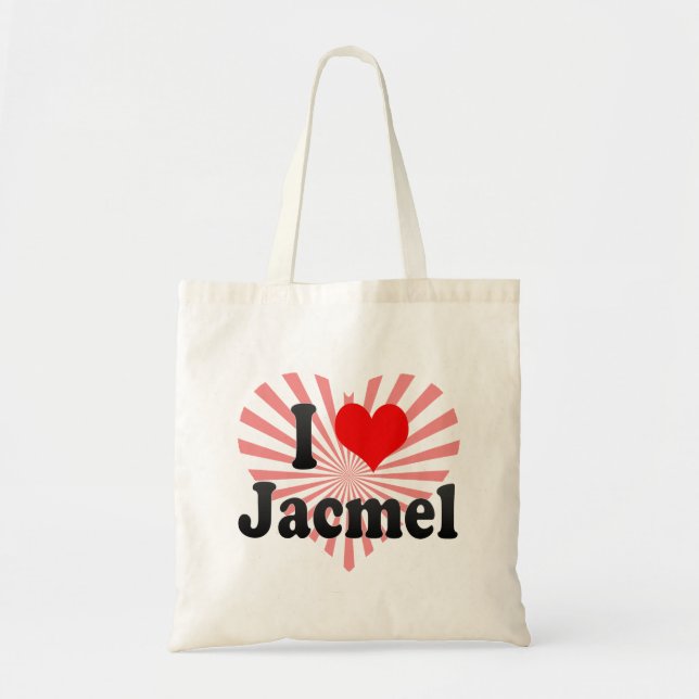 Bolso De Tela Amo Jacmel, Haití (Frente)
