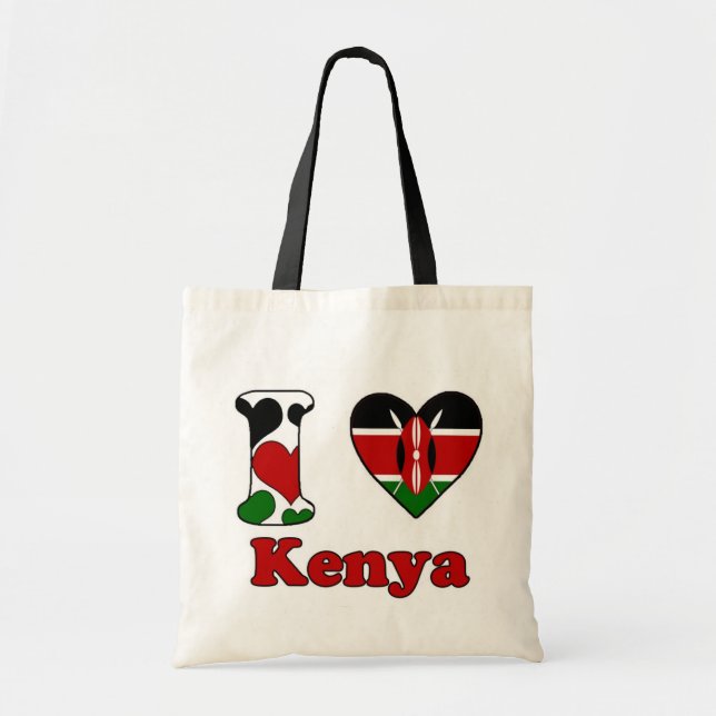 Bolso De Tela Amo Kenia (Frente)