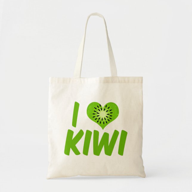 Bolso De Tela Amo Kiwi (Frente)