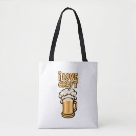 Bolso De Tela Amo La Cerveza Artesanal