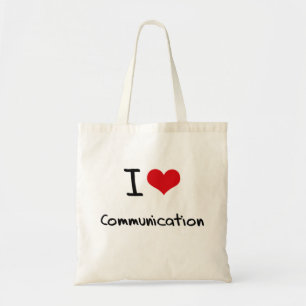 Bolso De Tela Amo la comunicación
