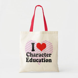 Bolso De Tela Amo la educación de carácter
