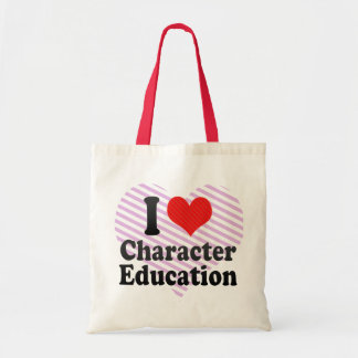 Bolso De Tela Amo la educación de carácter