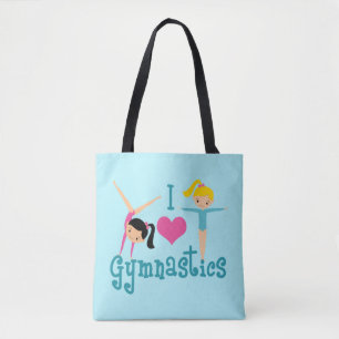 Bolso De Tela Amo la Gimnasia