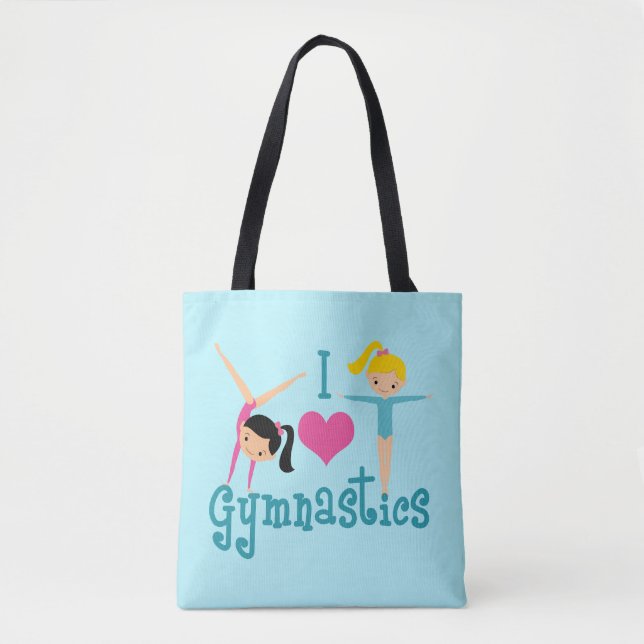Bolso De Tela Amo la Gimnasia (Anverso)