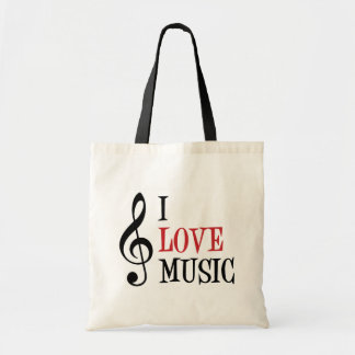 Bolso De Tela Amo la música Tote Bag