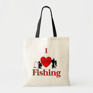 Bolso De Tela Amo la Pesca