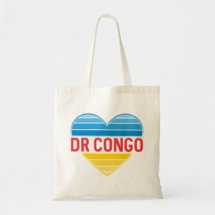 Bolso De Tela Amo la RD Congo, el corazón Congo-Kinshasa