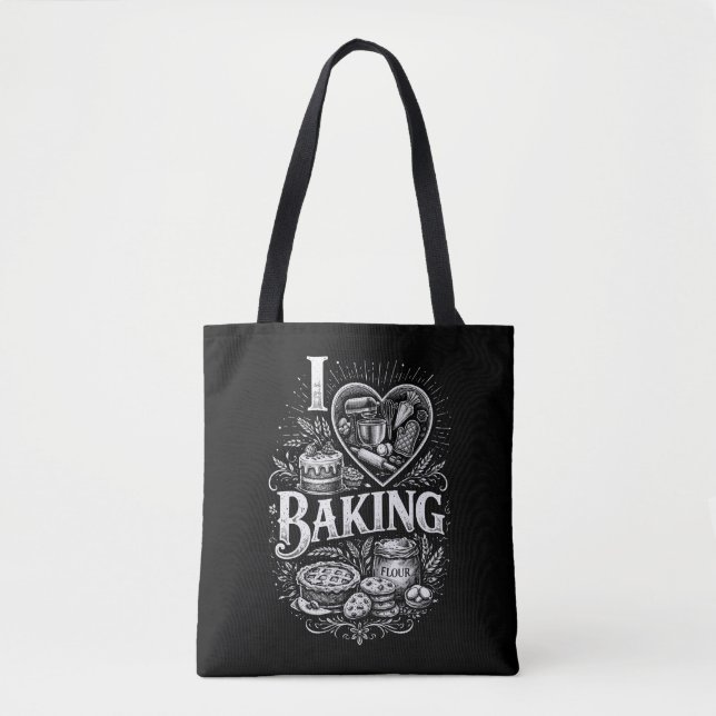 Bolso De Tela Amo la repostería (Anverso)