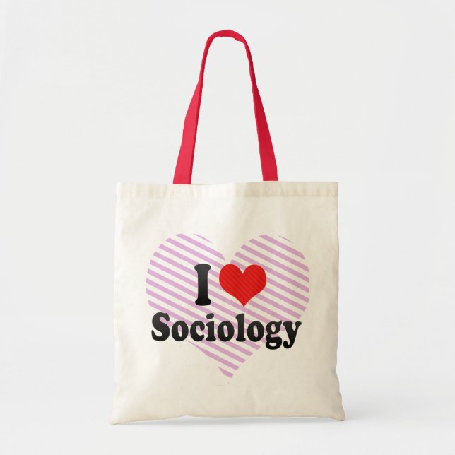 Bolso De Tela Amo la sociología (Frente)