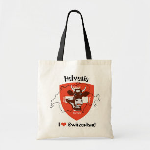 Bolso De Tela Amo la Tasa Suiza