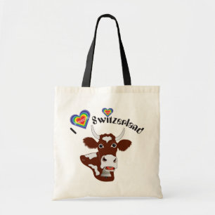Bolso De Tela Amo la Tasa Suiza
